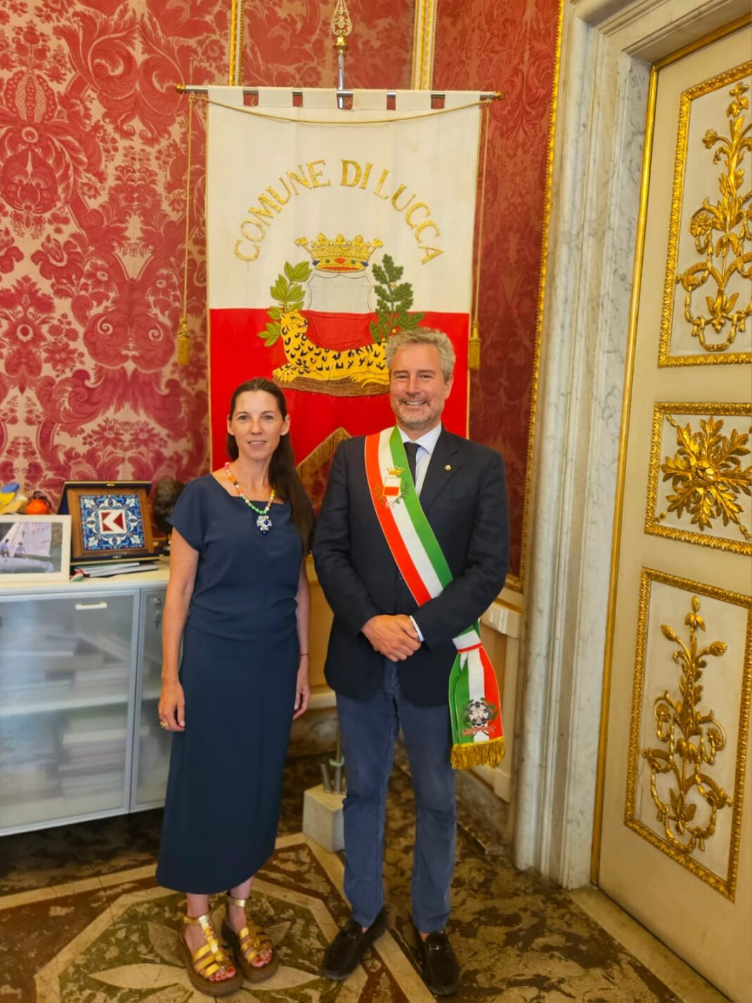 LUCCA: La marchesa Maria Luisa Montecatini ricevuta a Palazzo Orsetti dal sindaco Pardini LUCCA: La marchesa Maria Luisa Montecatini ricevuta a Palazzo Orsetti dal sindaco Pardini